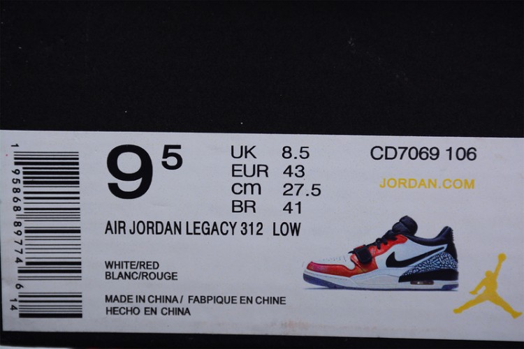 Nike Air Jordan Legacy 312 Low CD7069-106