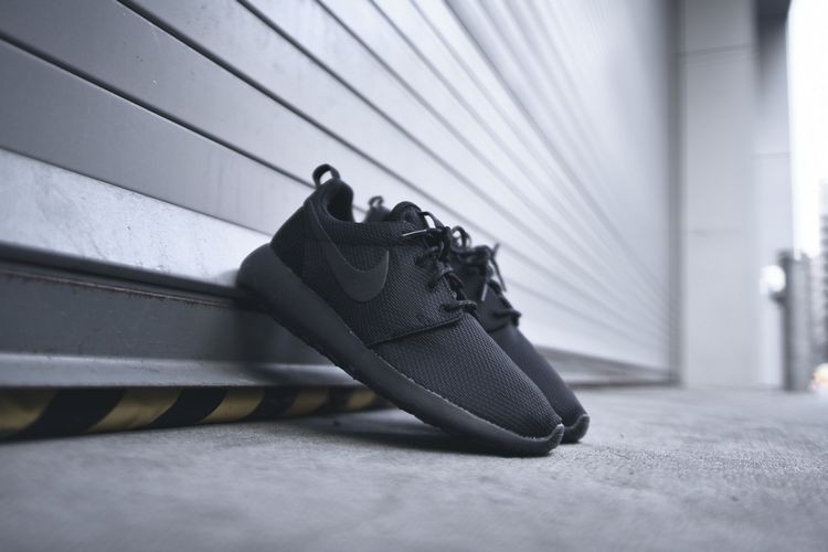 Nike Roshe Run ID  Black/Black Полностью черные