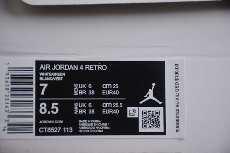  Nike Air Jordan 4 Black Lase CT8527-113