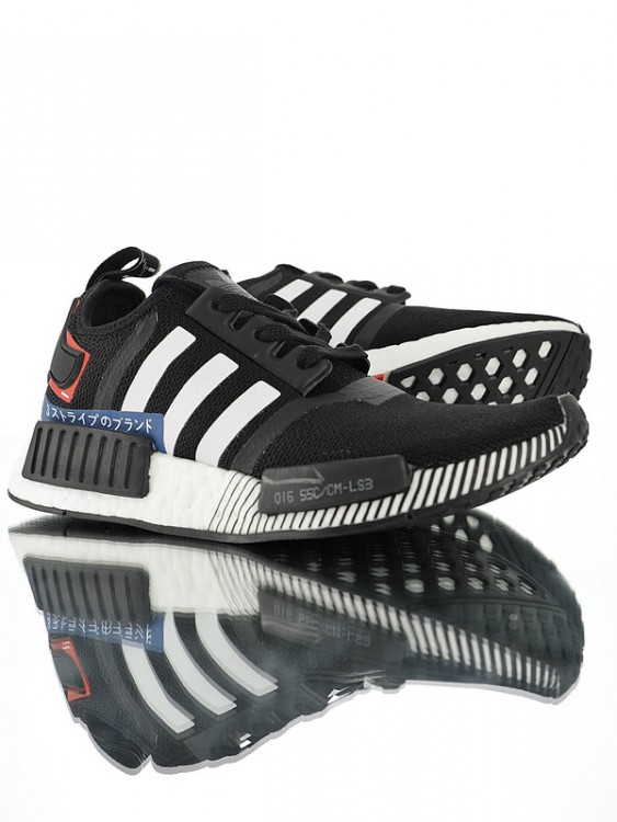 Adidas NMD R1 Boost  “Black White Blue Red”