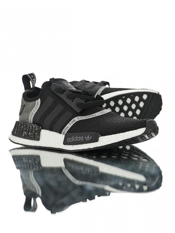 Adidas NMD R1 Boost  “Black White Grey”