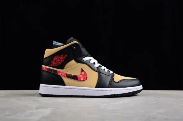 Nike Air Jordan 1 MidTartan Swoosh DZ5329-001 