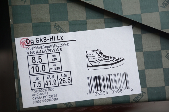 Porter x Vans Sk8-Hi Reissue VLT Lx VN0A4BVBWW6 