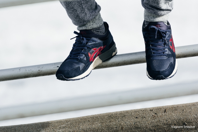 Asics gel lyte v navy red online