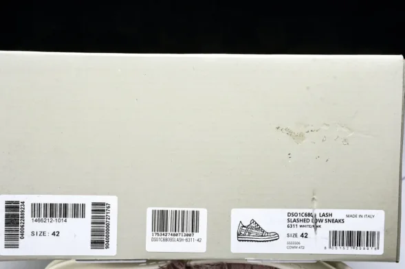 Rick Owens lash Slashed Low Sneaks DSO01C6800 