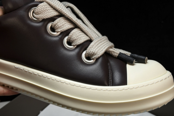 Rick Owens Jumbo Lace Padded Lowsneaks RU02C7893 LLPW2 