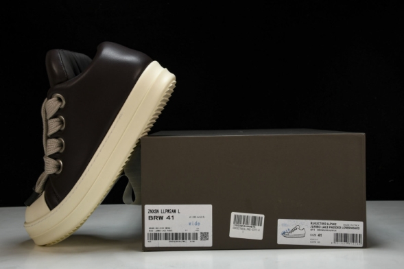 Rick Owens Jumbo Lace Padded Lowsneaks RU02C7893 LLPW2 