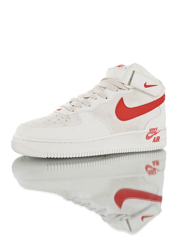 Nike Air Force 1 Mid '07 “Rice white Red”