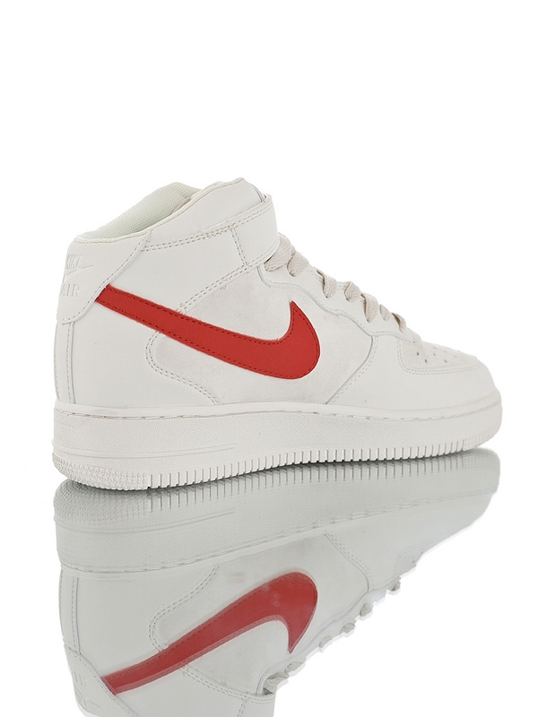 Nike Air Force 1 Mid '07 “Rice white Red”