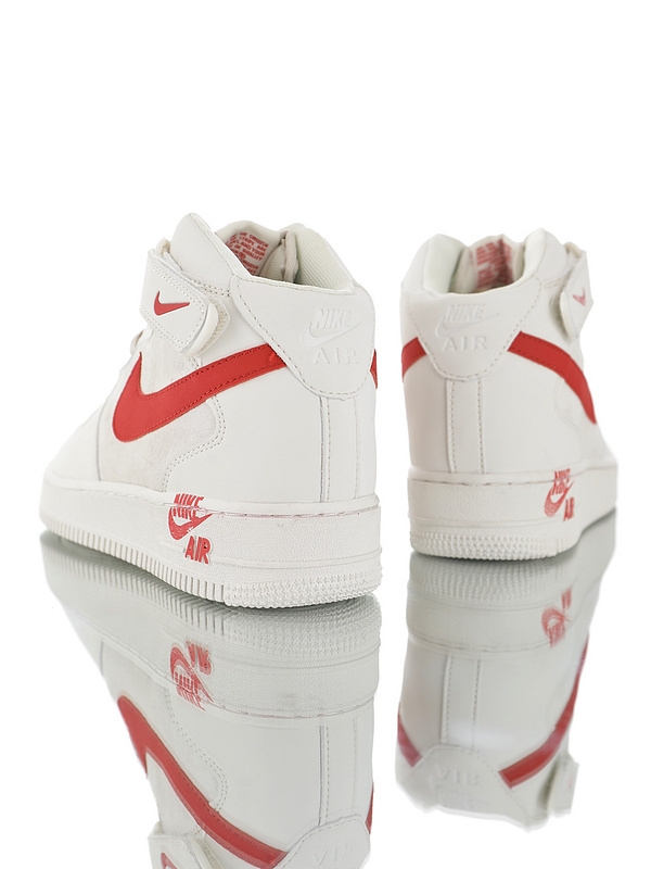 Nike Air Force 1 Mid '07 “Rice white Red”