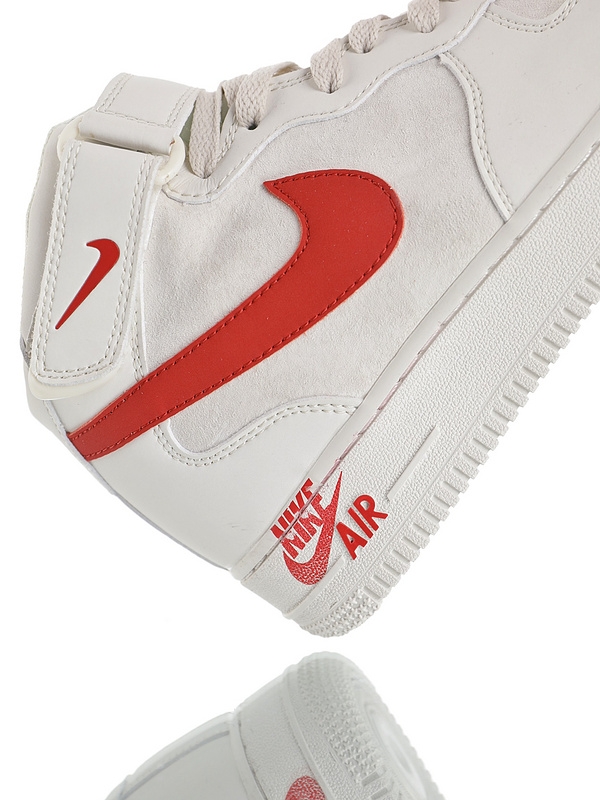 Nike Air Force 1 Mid '07 “Rice white Red”