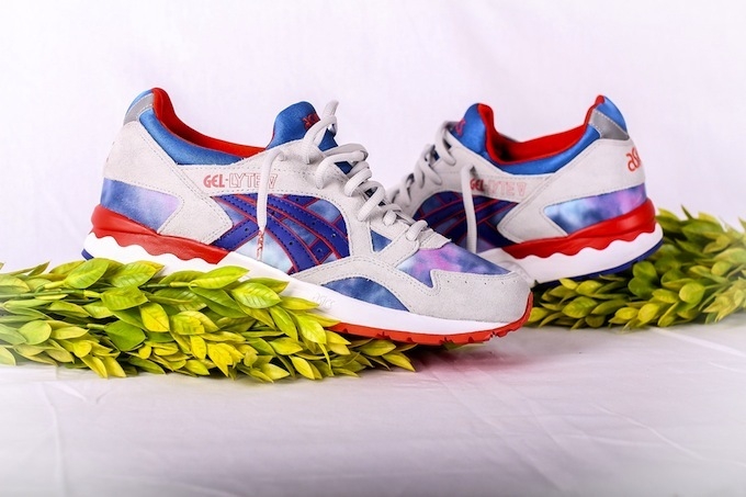 Asics Gel Lyte V Tie Dye Dark Blue
