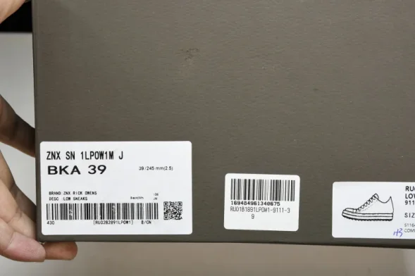 Rick Owens Low Sneak RU02B2891 LPOW1 