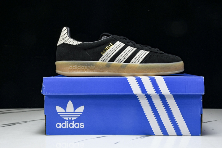  Adidas Gazelle Indoor Core Black Wonder White JI2755 