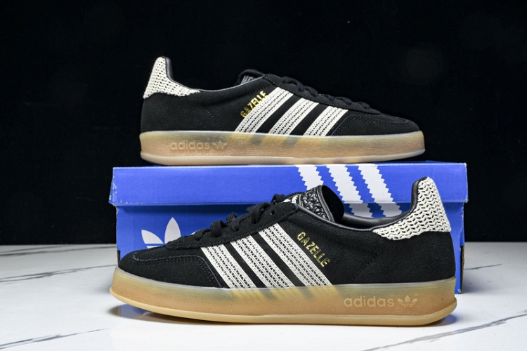  Adidas Gazelle Indoor Core Black Wonder White JI2755 