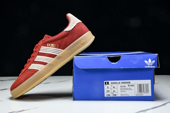 Adidas Gazelle Indoor Better Scarlet Wonder White Gum JI2756 