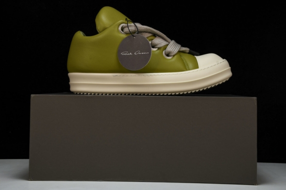 Rick Owens Jumbo Lace Padded Lowsneaks RU02C7893 LLPW2 