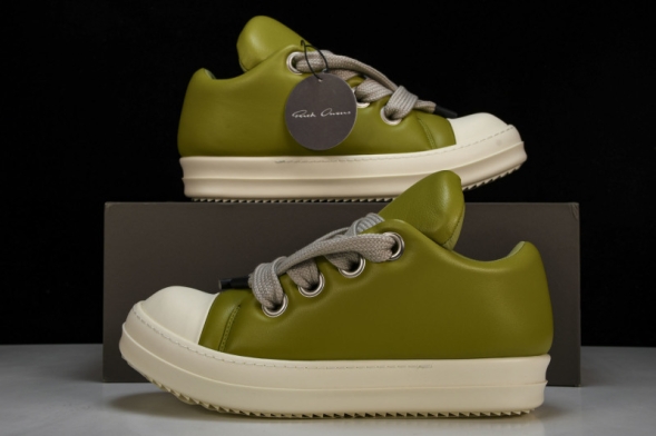 Rick Owens Jumbo Lace Padded Lowsneaks RU02C7893 LLPW2 