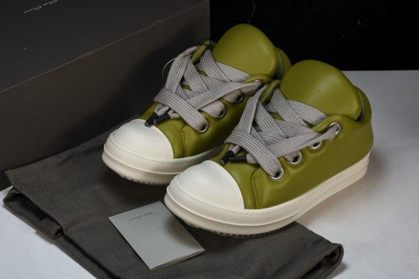 Rick Owens Jumbo Lace Padded Lowsneaks RU02C7893 LLPW2 