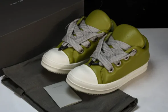 Rick Owens Jumbo Lace Padded Lowsneaks RU02C7893 LLPW2 