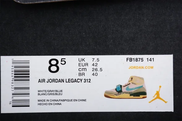 Nike Air Jordan Legacy 312 high. FB1875-141 