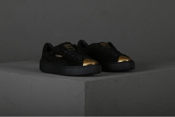 Puma Suede Platform Gold
