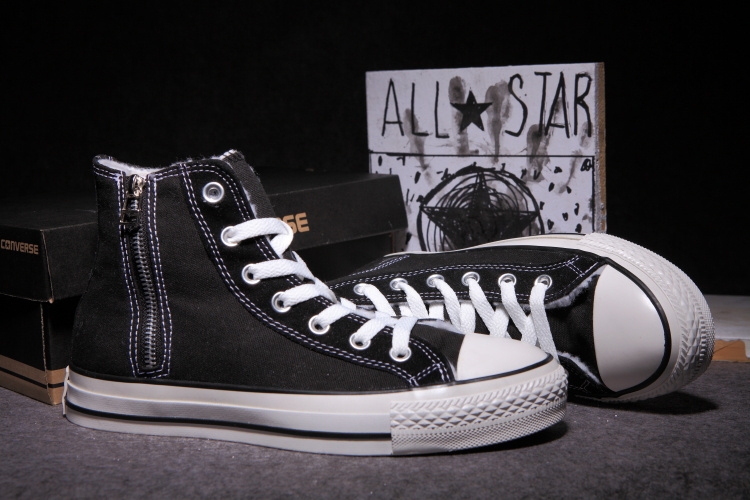 Зимние кеды Converse Женские и Мужские размеры Converse All Star Chuck Taylor Утепленные Классические Конверс