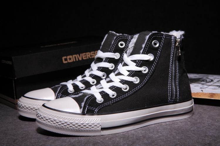 Зимние кеды Converse Женские и Мужские размеры Converse All Star Chuck Taylor Утепленные Классические Конверс