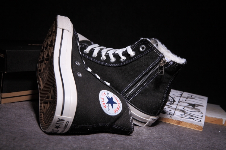 Зимние кеды Converse Женские и Мужские размеры Converse All Star Chuck Taylor Утепленные Классические Конверс