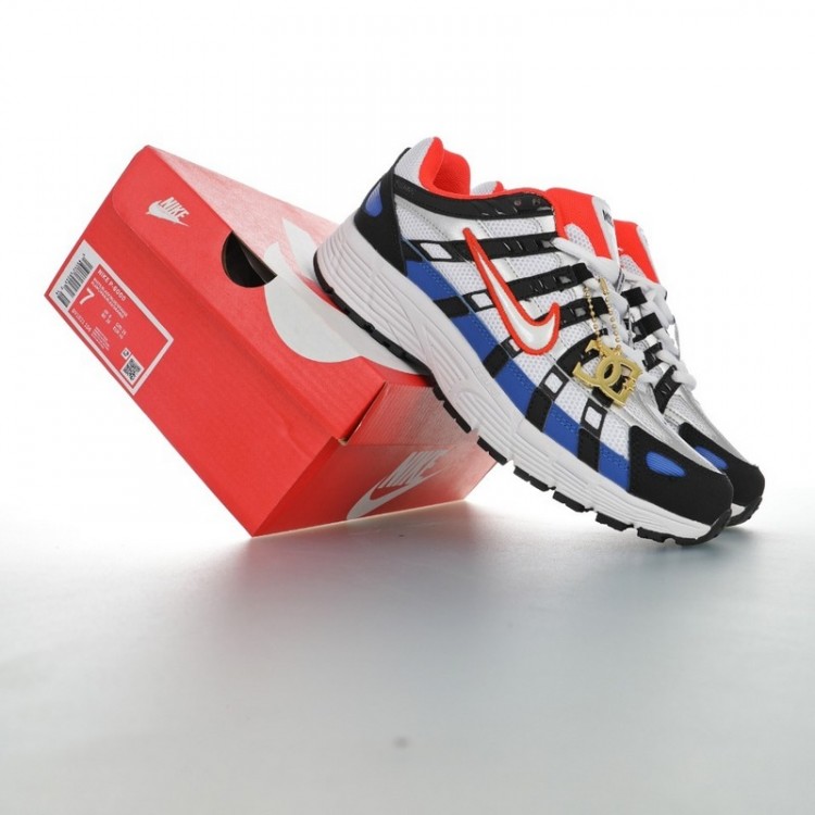 Nike P-6000 White Black Sliver Orange BV1021-106 