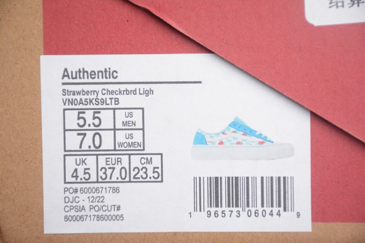 Vans authentic sf strawberry cheap