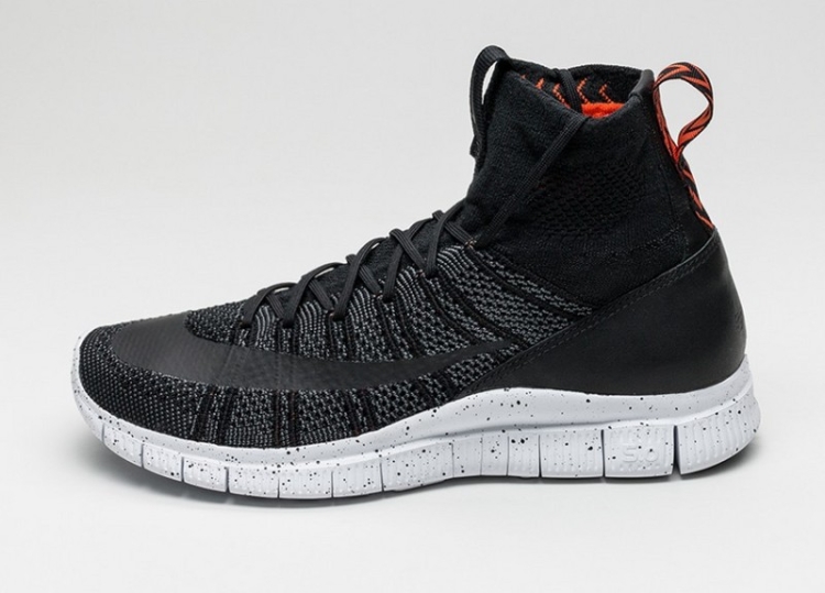 Nikelab Free Mercurial Flyknit “Black Team Orange” 805554-008