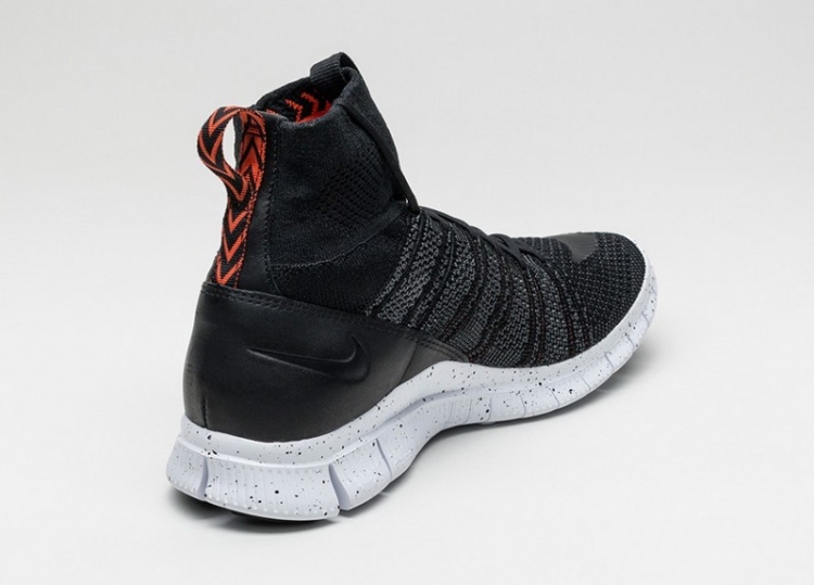 Nikelab Free Mercurial Flyknit “Black Team Orange” 805554-008