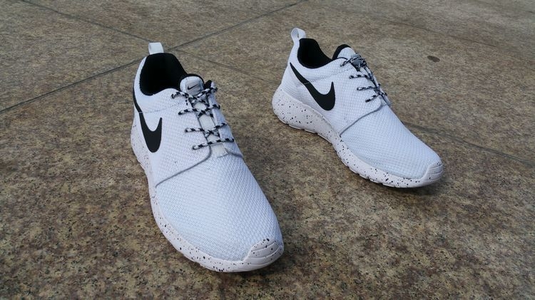 Nike Roshe Run ID  Black/White Черно белые