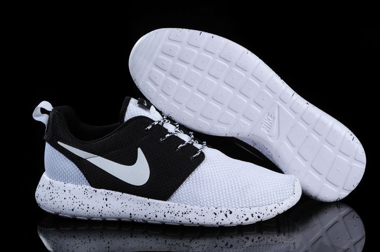 Nike Roshe Run ID  Black/White Черно белые