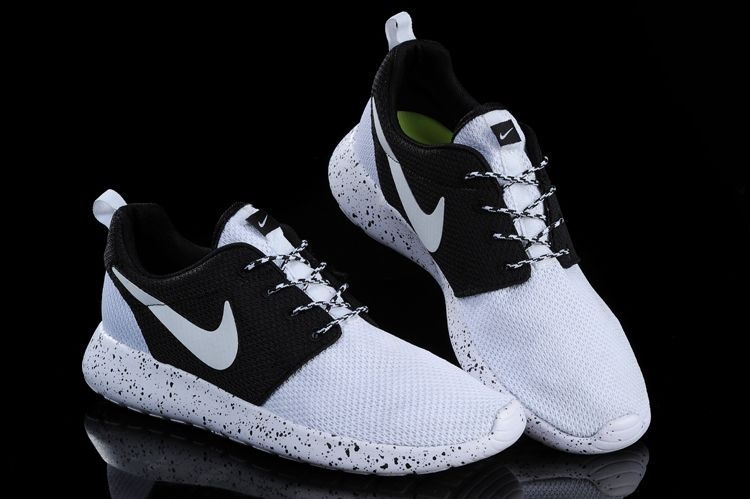 Nike Roshe Run ID  Black/White Черно белые