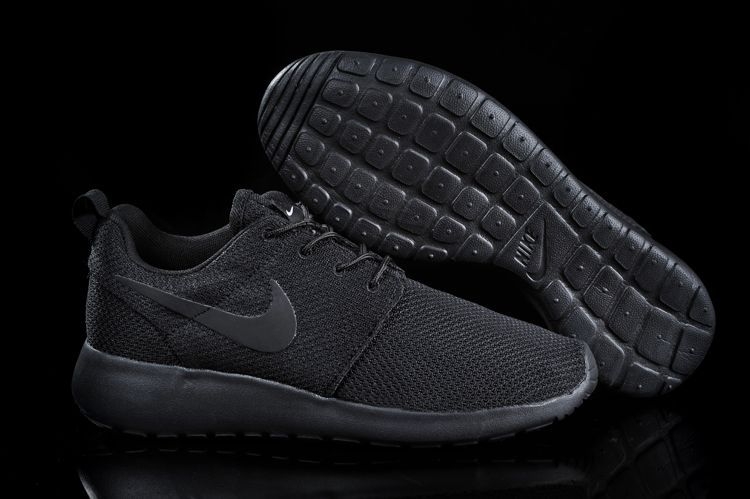 Nike Roshe Run ID  Black/Black Полностью черные