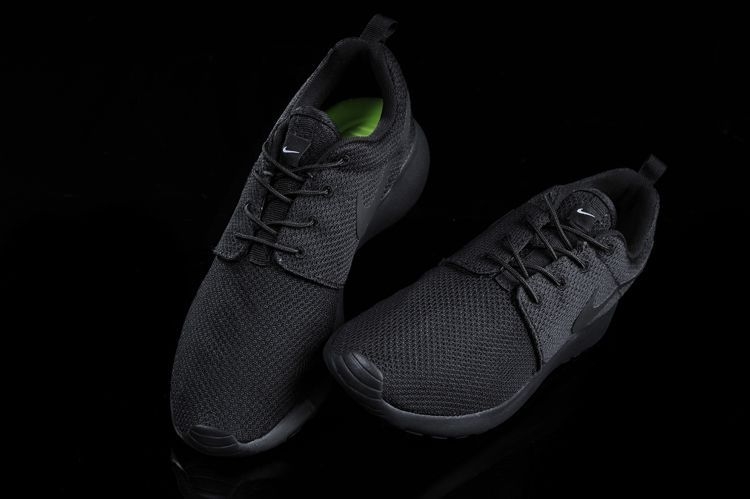 Nike Roshe Run ID  Black/Black Полностью черные