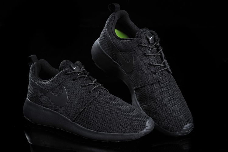 Nike Roshe Run ID  Black/Black Полностью черные