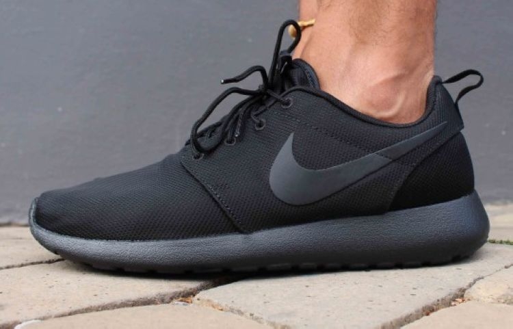 Nike Roshe Run ID  Black/Black Полностью черные