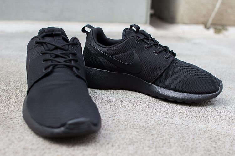 Nike Roshe Run ID  Black/Black Полностью черные