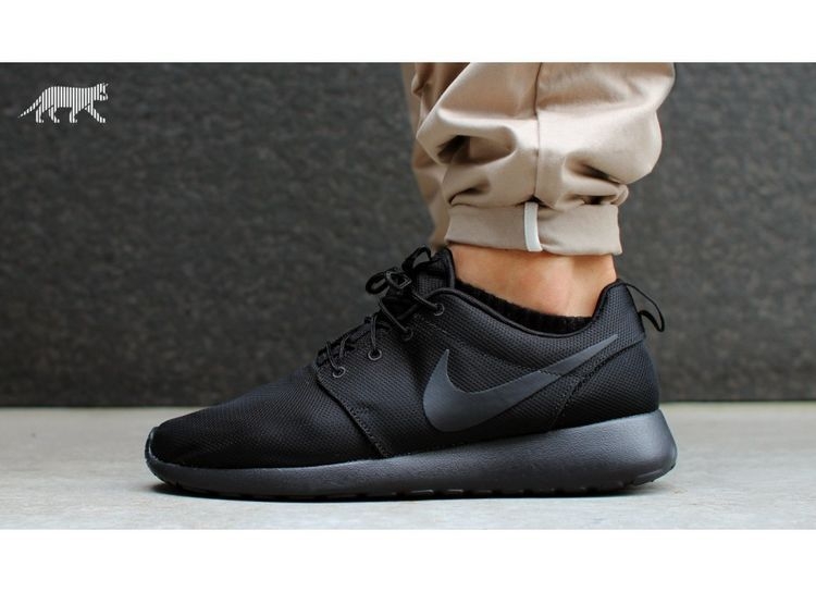 Nike Roshe Run ID  Black/Black Полностью черные