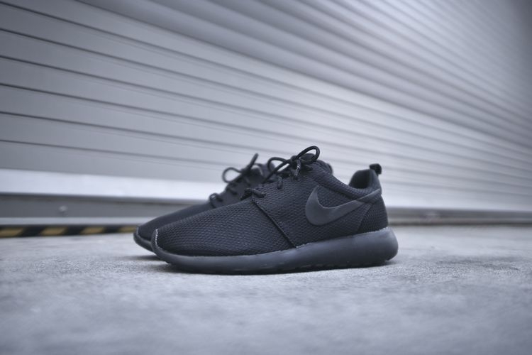 Nike Roshe Run ID  Black/Black Полностью черные