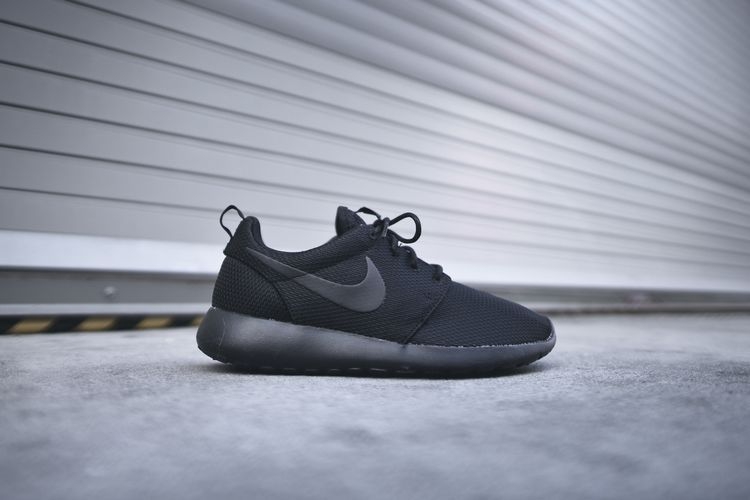 Nike Roshe Run ID  Black/Black Полностью черные