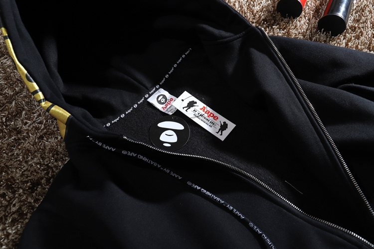 All black bape hoodie on sale