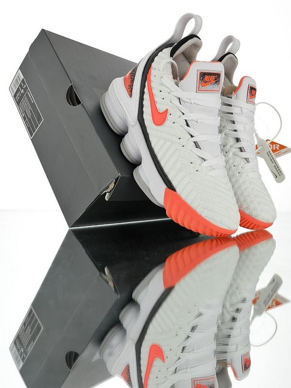 Nike Lebron 16 BJ “White Hit Lava-Flt”