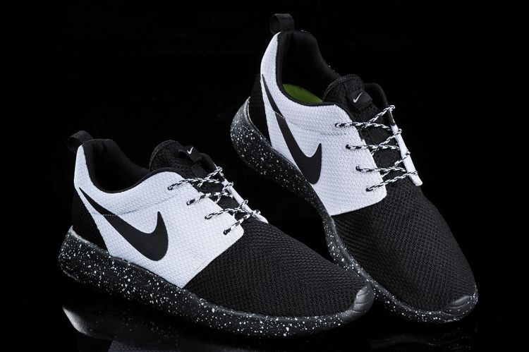 Nike Roshe Run ID  Black/White Черно белые