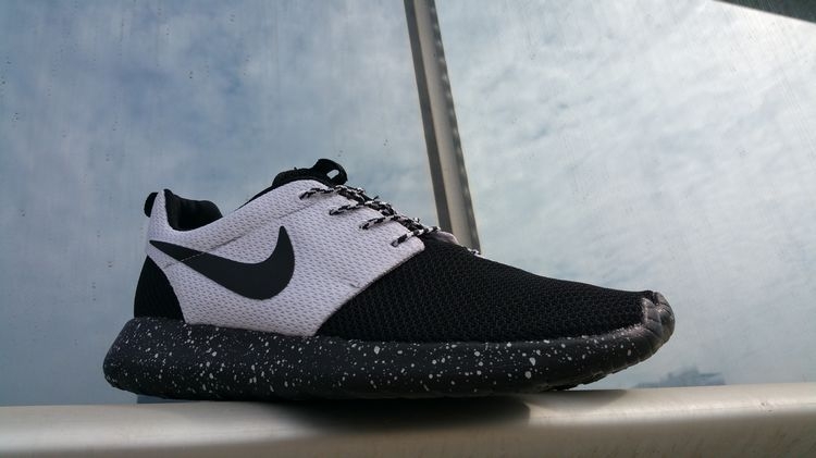 Nike Roshe Run ID  Black/White Черно белые