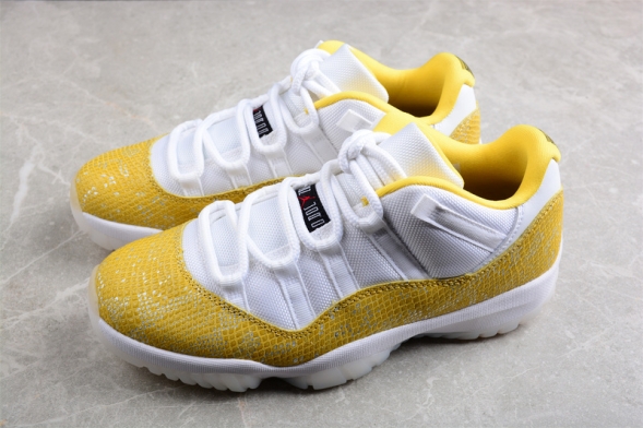 Nike Air Jordan 11 low SE Yellow Snakeskin AH7860-107 