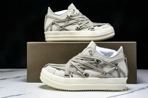 Rick Owens Megalaced Low Sneaks RU01E5886 LVSW1 